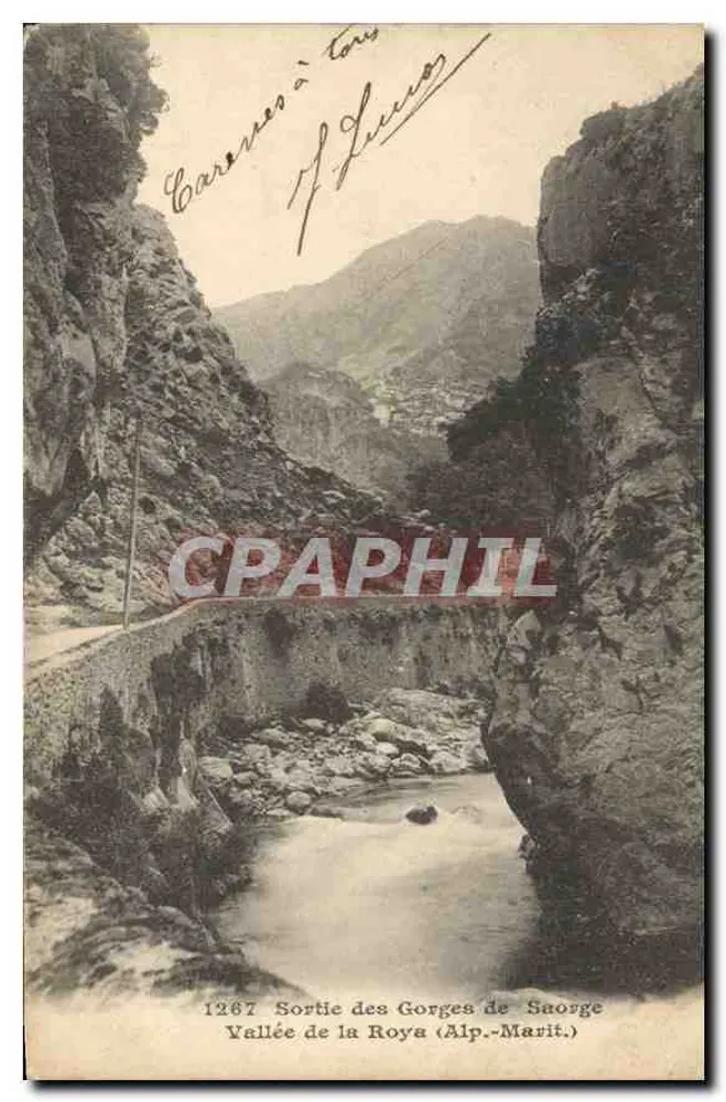 Ausgang der Saorge-Schlucht — Tal der Roya (Alpes-Maritimes) — n°1267 - Vorderseite