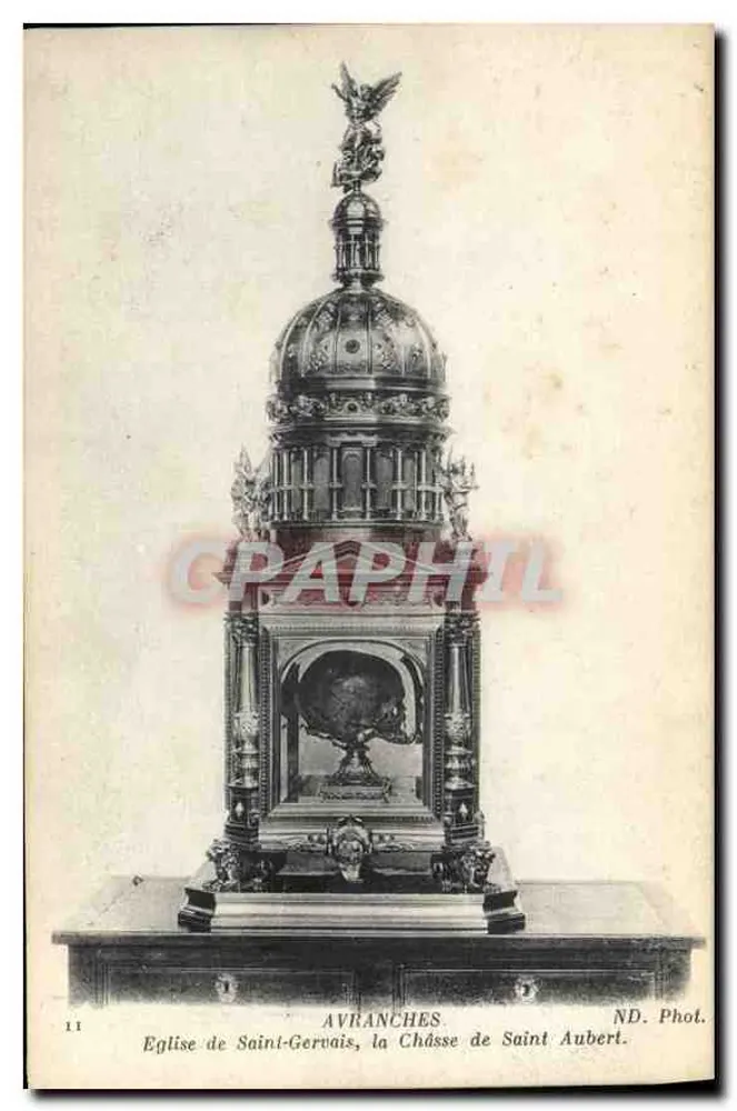Avranches — Église de Saint-Gervais, la Châsse de Saint Aubert — ND. Phot. - Recto