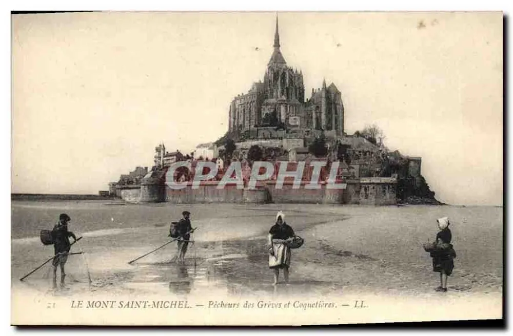 Le Mont Saint-Michel — Fischer der Grèves und Coquetières — LL. - Vorderseite
