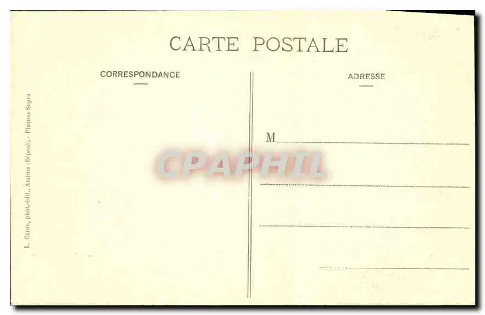 Amiens - Catedral, Balaustradas do Coro — 6ª Série, N° 10 — L. C. (editor) - Verso