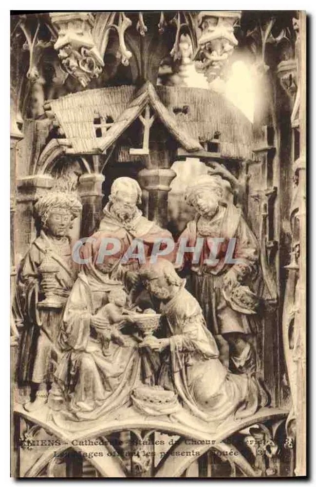 Rouen - Catedral - Estátuas do Coro - Série N° 3 - Frente