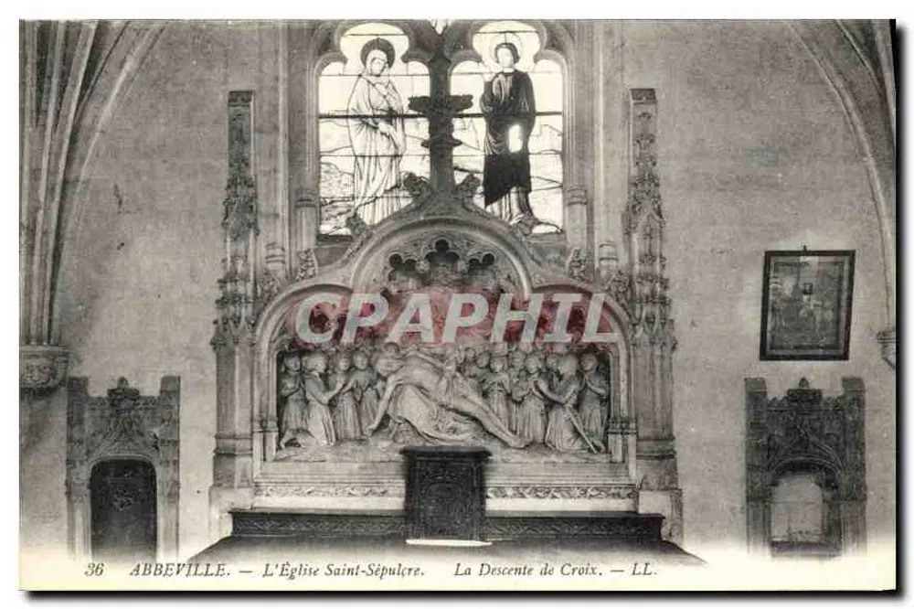 Abbeville — Die Kirche Saint-Sépulcre — Die Abnahme vom Kreuz - Vorderseite
