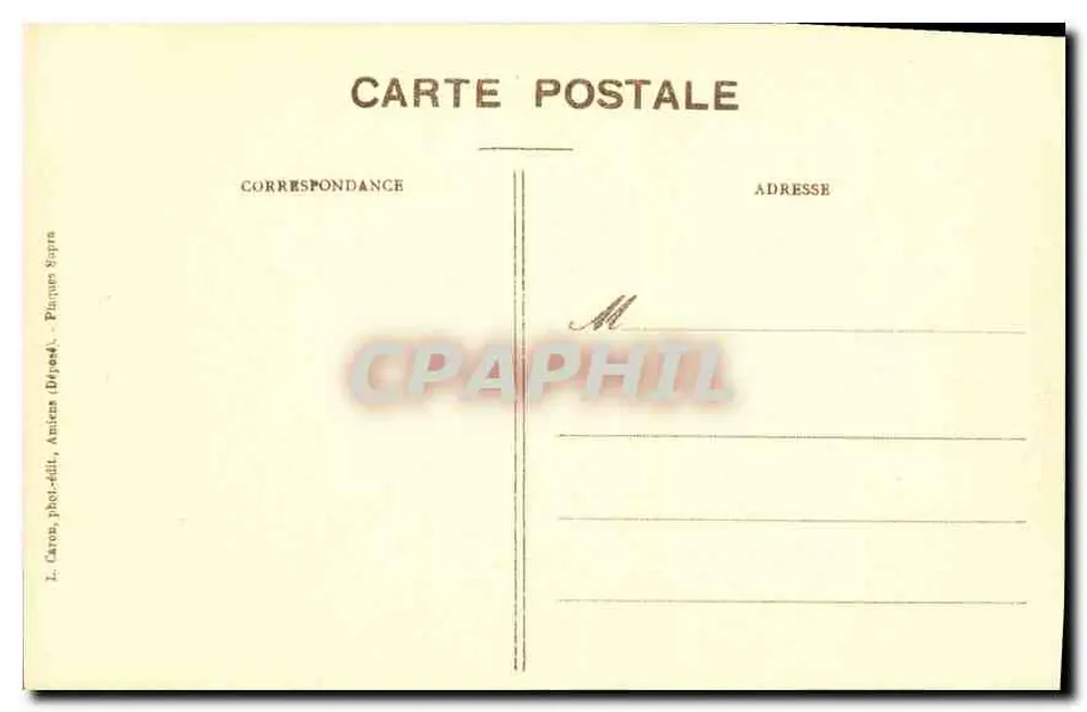 Amiens - Kathedrale - Chorbanken - Die Gourmande - 5. Serie, Nr. 4 - Rückseite