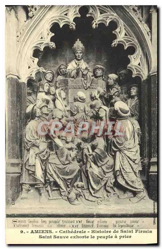 Amiens - Kathedrale - Geschichte des Heiligen Firmin - Vorderseite