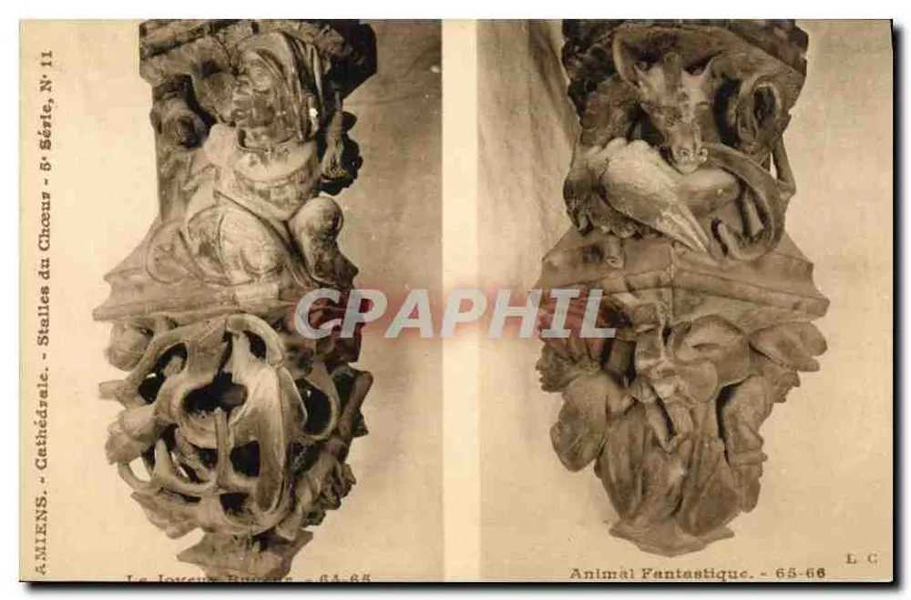 Amiens - Kathedraal - Koorbanken - 8e Serie, N° 11 - Voorkant