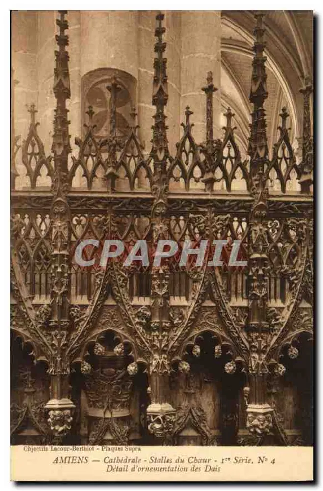 Amiens — Kathedrale - Chorbanken - 1. Serie, N° 4 - Vorderseite