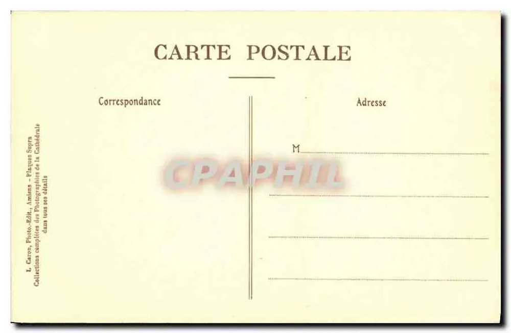 Amiens — Kathedrale — Chorbanken, 10. Serie, Nr. 2 - Rückseite