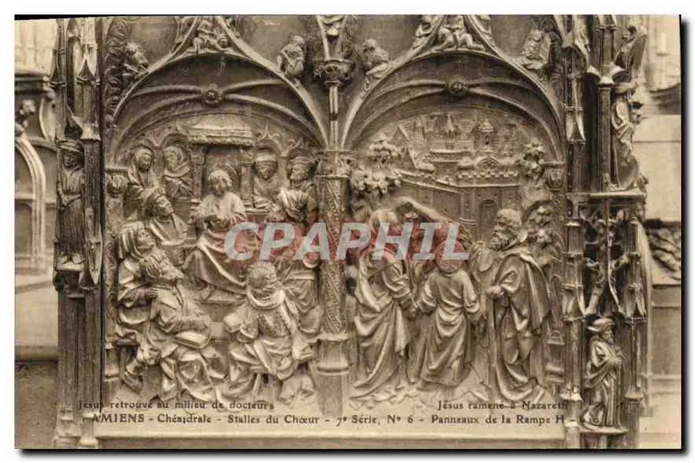 Amiens - Kathedraal - Koorbanken - 7e Serie, N° 6 - Paneel van de Rampe H - Voorkant