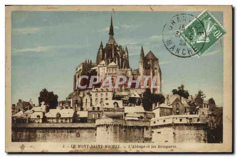 Mont-Saint-Michel — Die Abtei und die Mauern — Ausgabe E. Lecoeur, 147, rue de Paris, Granville - Vorderseite