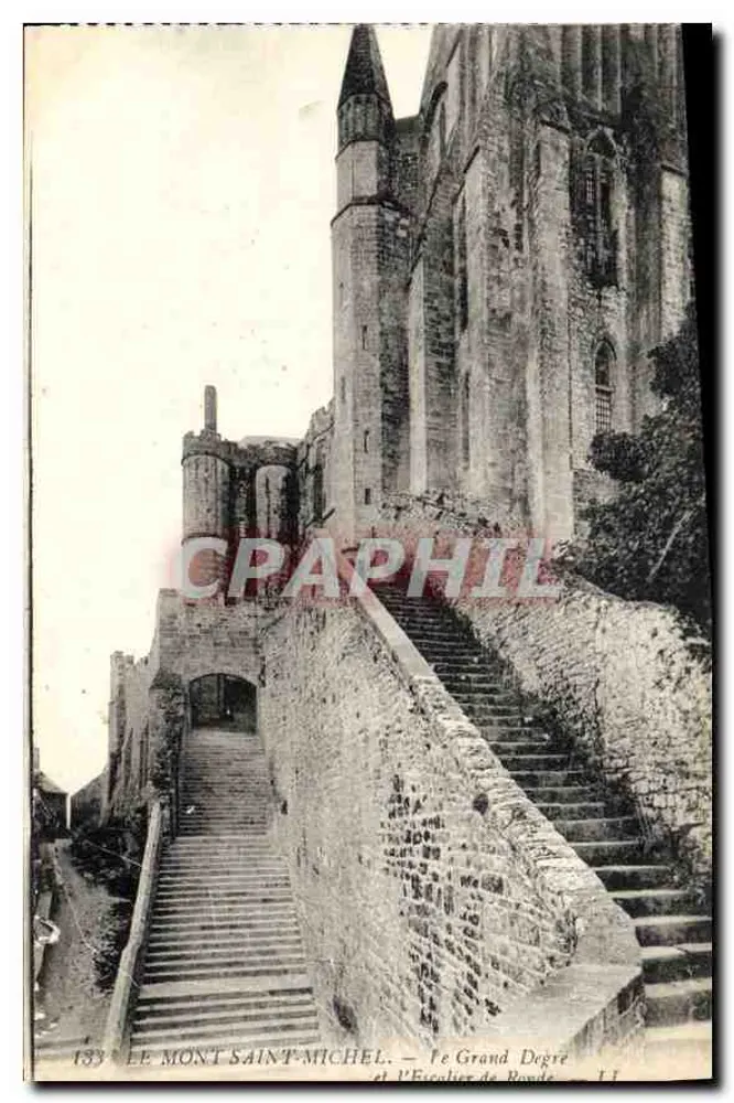 Mont Saint-Michel — Der Große Treppenaufgang und die Runde Schale — Verlag L. Lévy, Nr. 183 - Vorderseite
