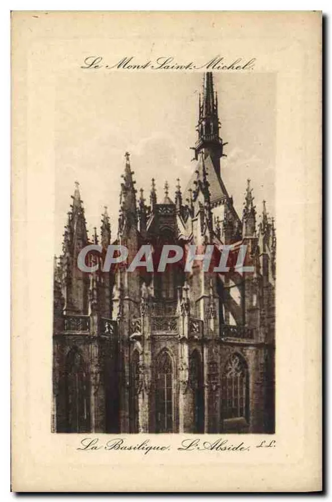 O Monte Santo-Michel — A Basílica. A Abside. — L.L. - Frente