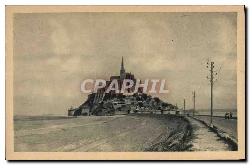 Le Mont Saint-Michel — vista panorâmica — Édit. d'Art Bel-France, Caen - Frente