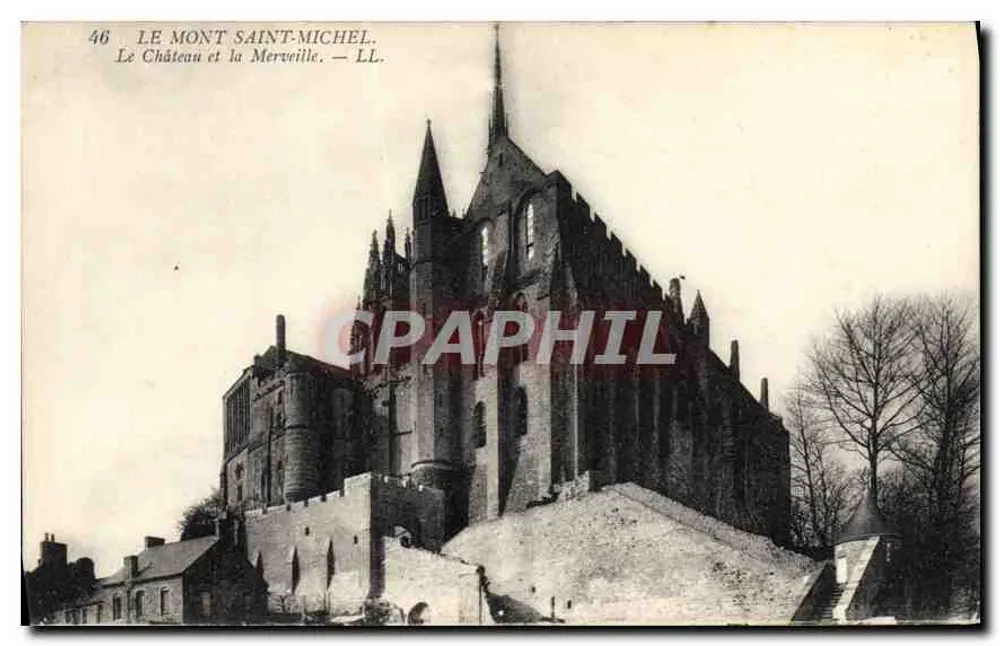 Mont Saint-Michel — Das Schloss und die Merveille — LL, n°46 - Vorderseite