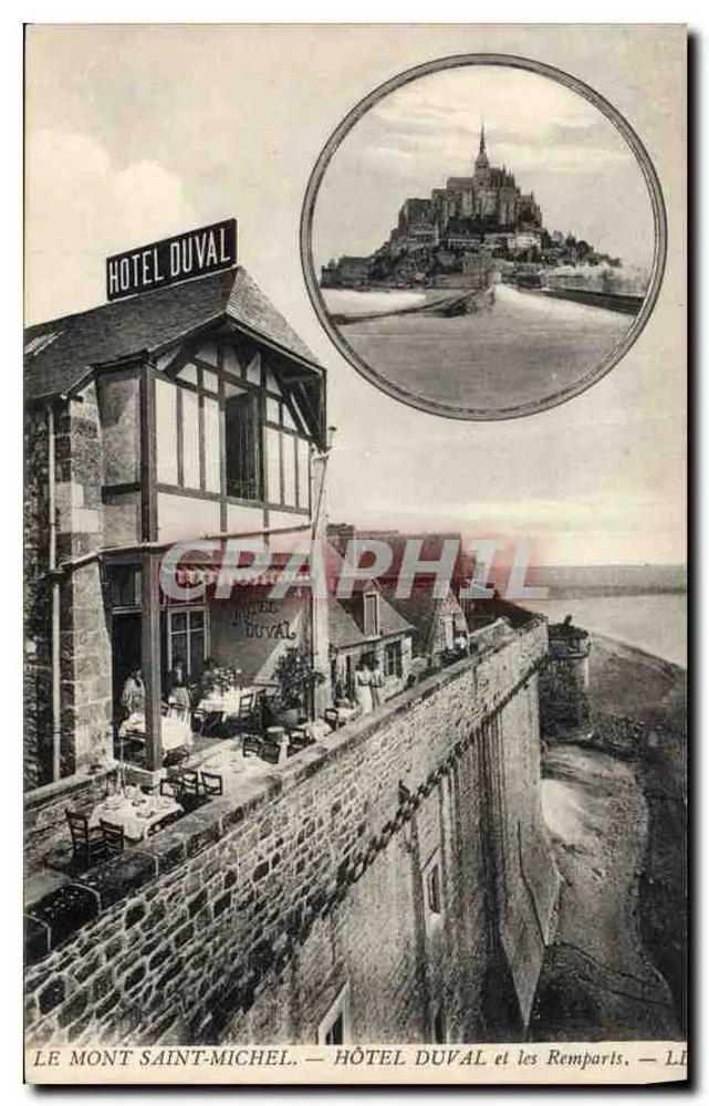 Mont Saint-Michel — Hotel Duval und die Mauern — Verlag: L. Duval - Vorderseite