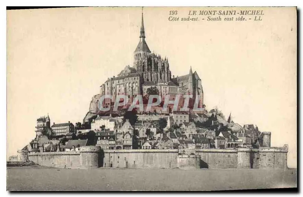 Mont-Saint-Michel — Südostseite — LL, Nr. 193 - Vorderseite