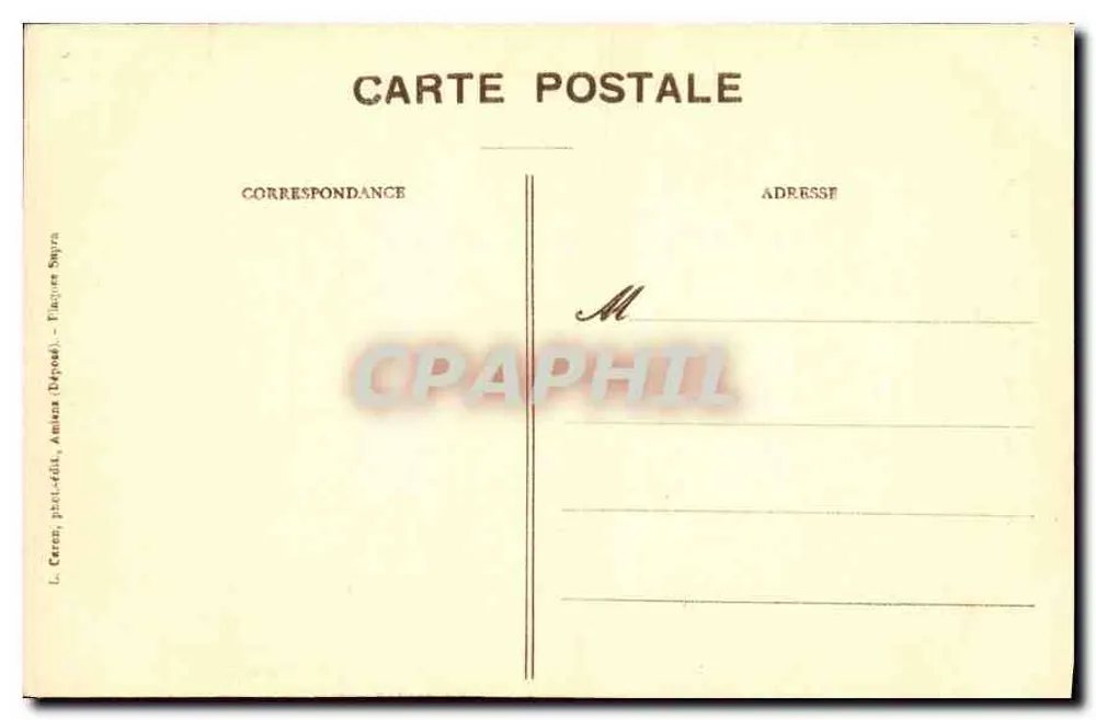 Amiens - Kathedrale - Chorbank - Die Obstverkäuferin - 4. Serie, Nr. 8 - Rückseite