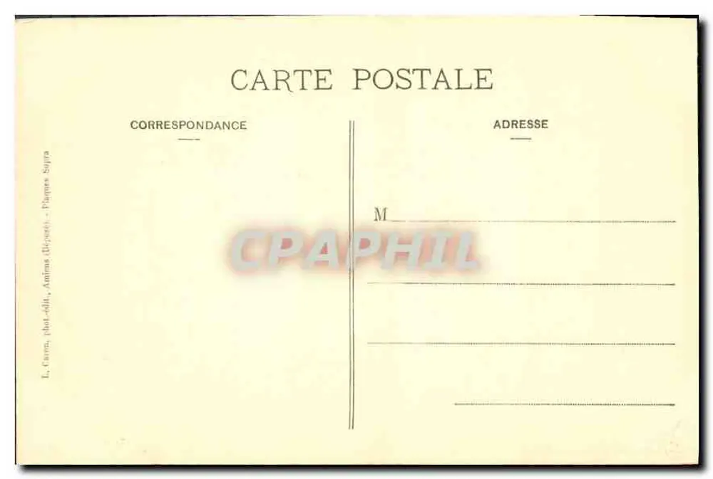 Amiens - Kathedrale - Chorbanken — 8. Serie, Nr. 11, Verlag Jehan Trupin - Rückseite