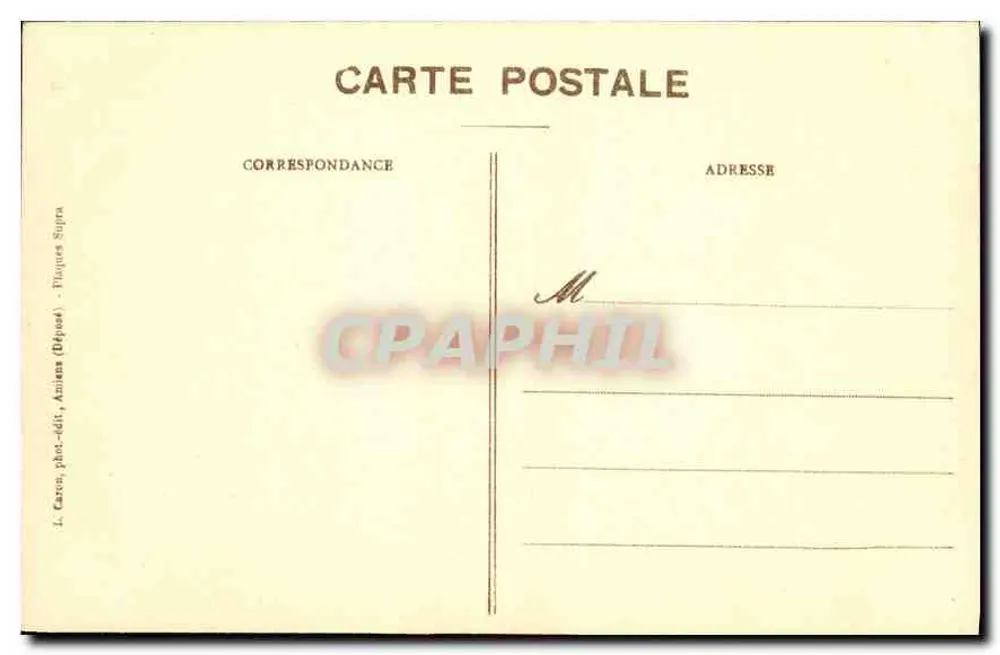 Amiens - Kathedrale. Chorbank. Ein Huchet - 4. Serie, Nr. 10 - Rückseite