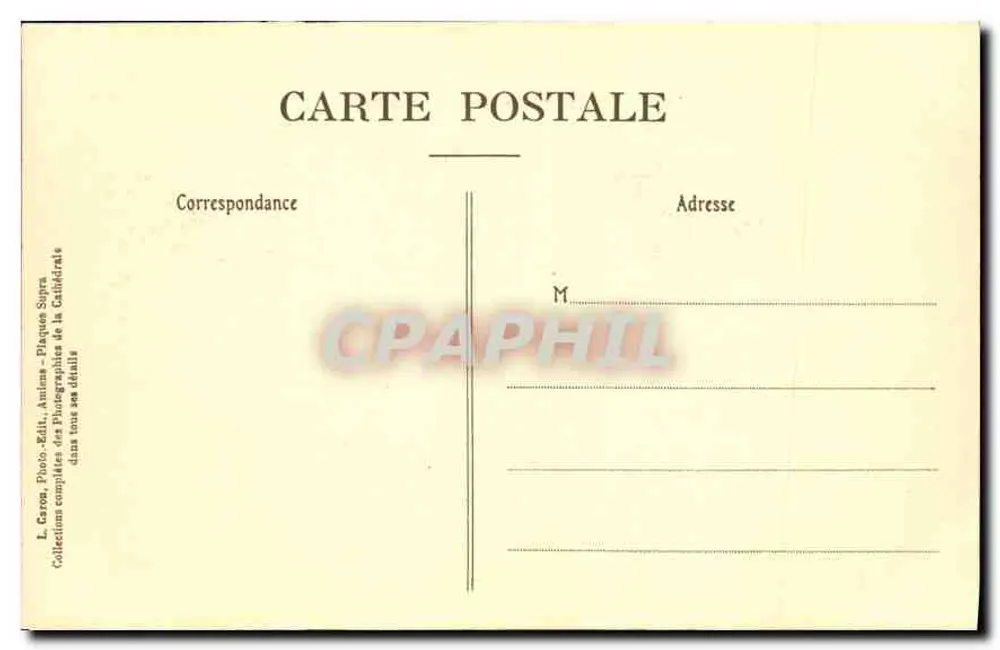 Amiens — Kathedrale - Chorbanken - 9. Serie, Nr. 10 — Dorsal-Fries 61 - Rückseite