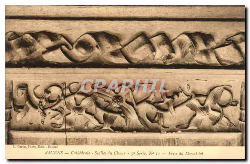 Amiens — Kathedrale - Chorbanken - 9. Serie, N° 11 — Dorsal-Fries 66 - Vorderseite