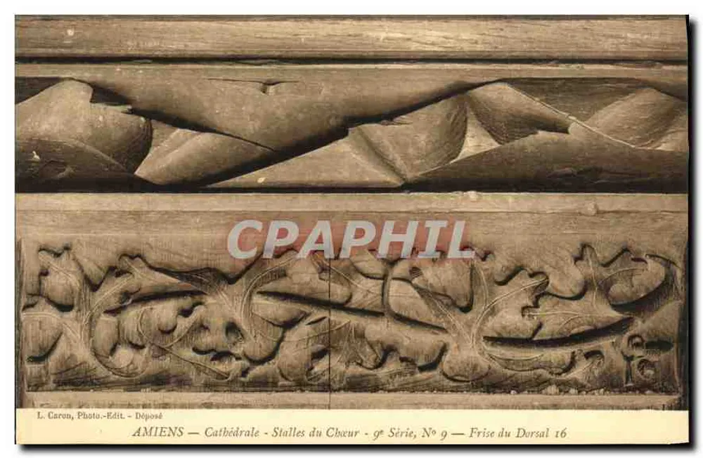 Amiens — Kathedrale — Chorbanken — 9. Serie, Nr. 9 — Dorsal-Fries 16 - Vorderseite