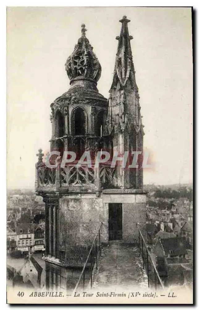 Abbeville — La Tour Saint-Firmin (XVe siècle) — LL. n°40 - Recto