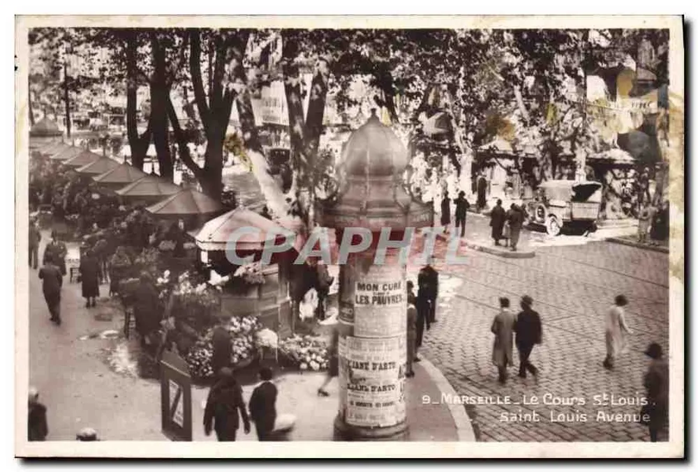 Marselha - O Cours Saint Louis Avenue — Edição La Cigogne, n°9 - Frente