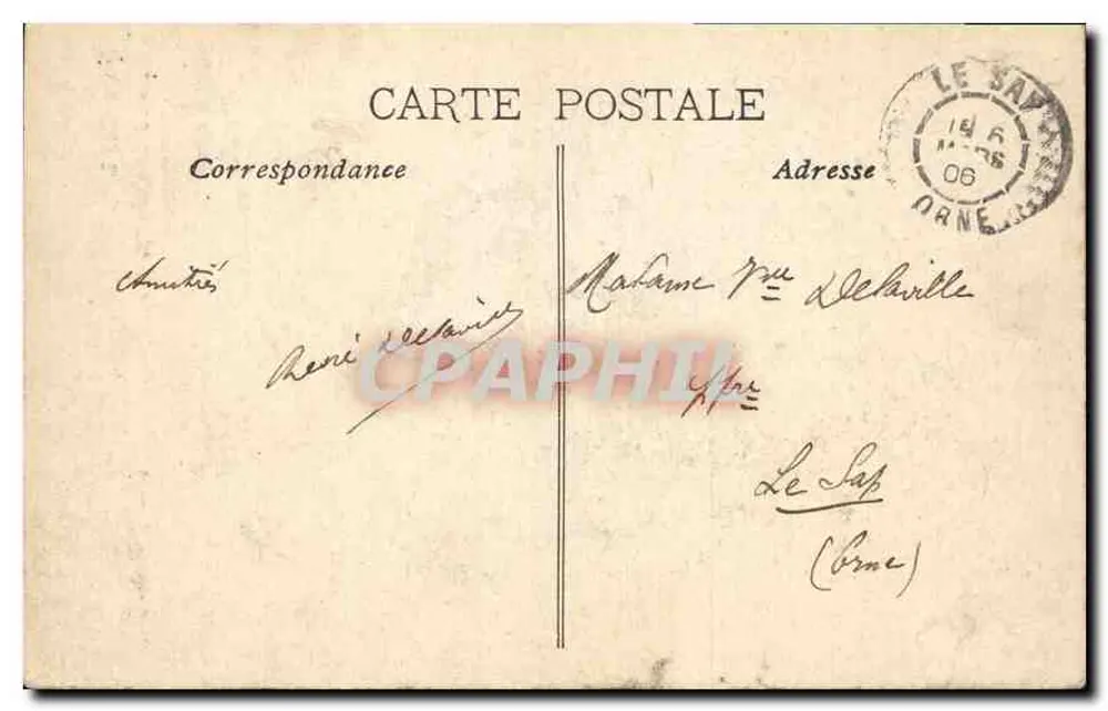 Palácio Longchamp — Motivo Central — Marseille, 9 - Verso
