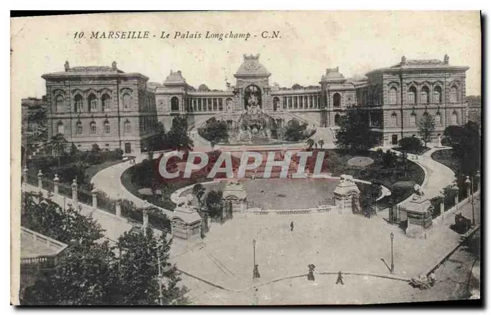 Marselha - O Palácio Longchamp - C.N. - N°10 - Frente