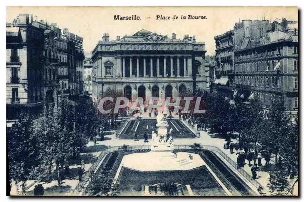 Marselha — Praça da Bolsa — editor não identificado - Frente
