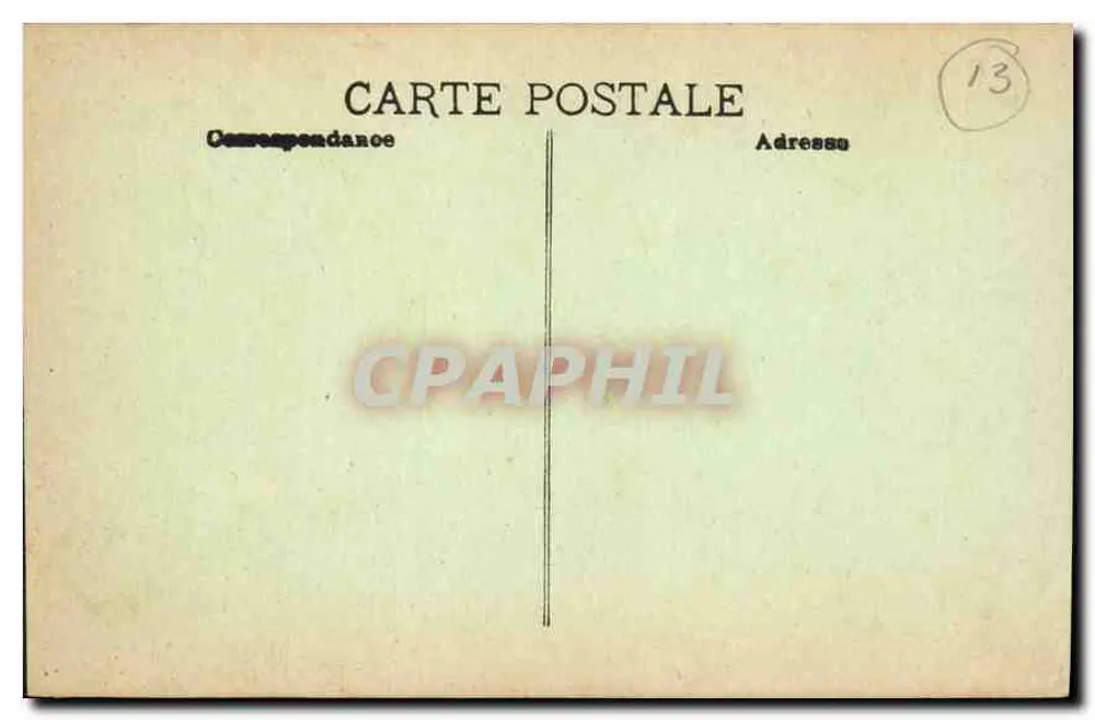Marselha — Praça da Bolsa — editor não identificado - Verso