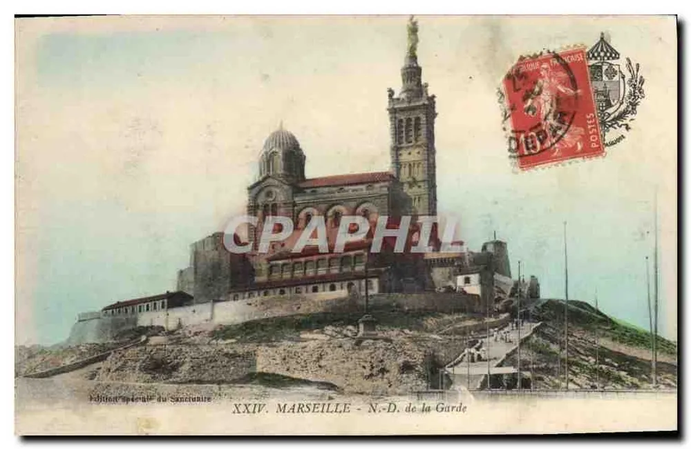 Marseille - N.-D. de la Garde — éditeur XXIV. MARSEILLE - N.-D. de la Garde - Frente