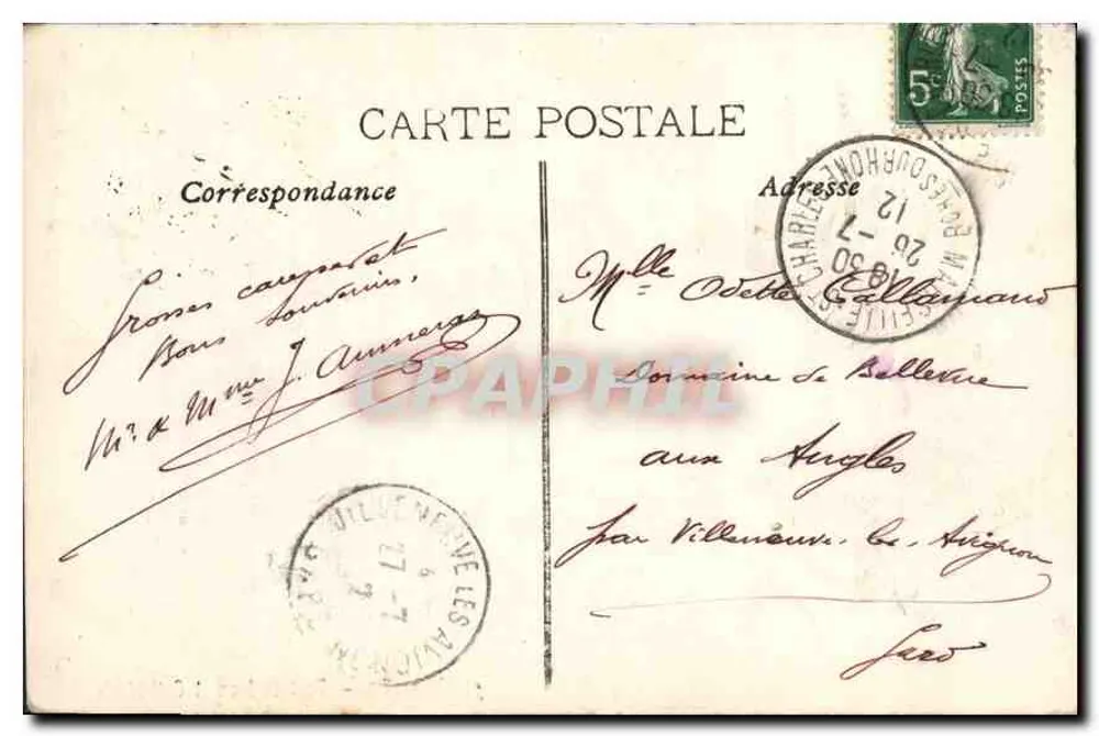 Marseille — Fort Saint Jean und Kathedrale — unbekannter Verlag, Seriennummer 31 - Rückseite