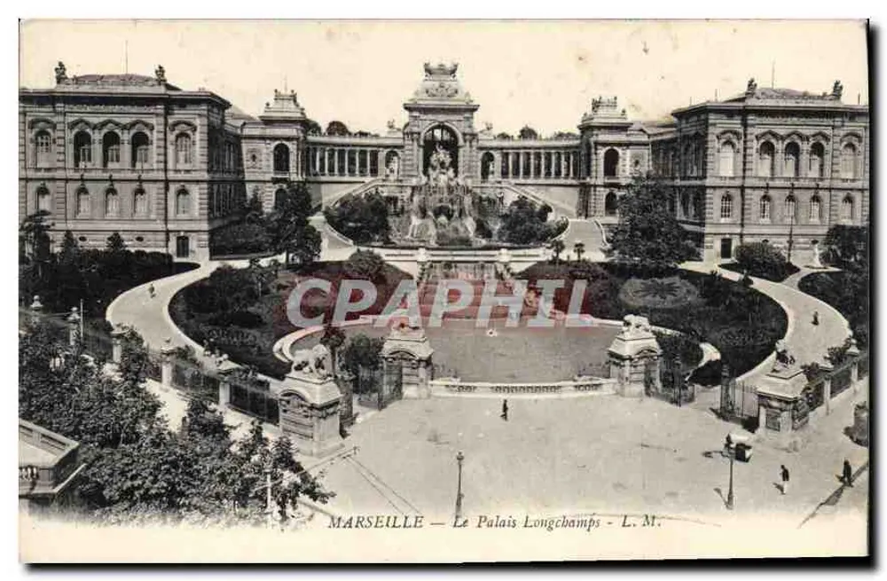 Marselha — O Palácio Longchamps — L. M. - Frente