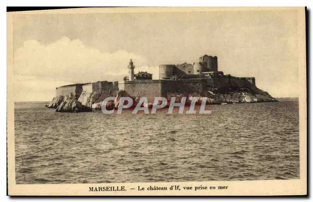 Marseille — Schloss If, Ansicht vom Meer - Vorderseite