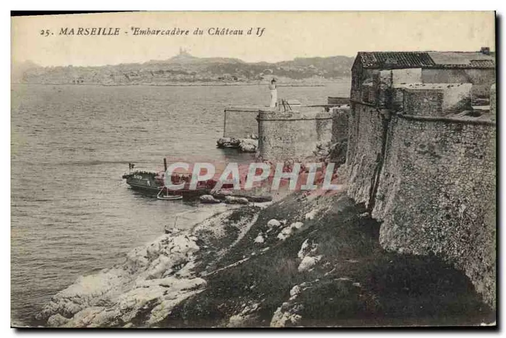 Marseille - Embarcadère do Castelo de If — editor não visível, n° de série 25 - Frente