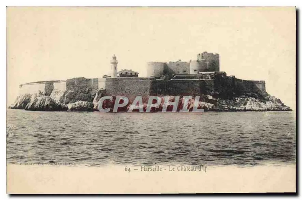 Marseille - O Castelo d'If — Editor E. Boat, Marseille, n°64 - Frente