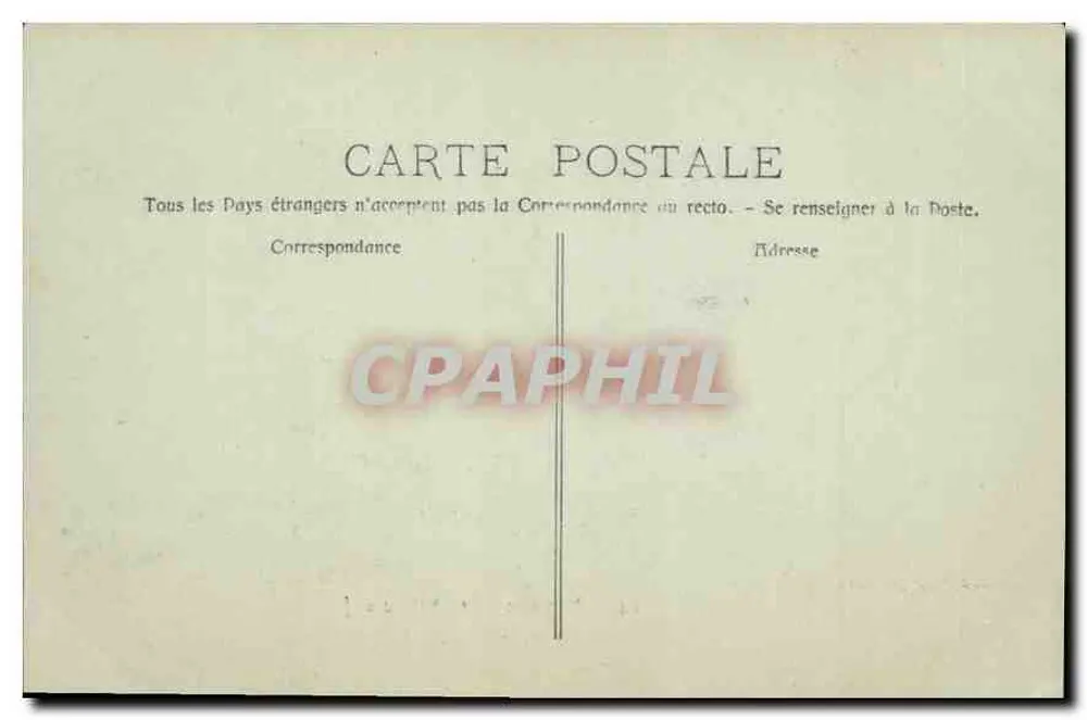 Marseille - O Castelo d'If — Editor E. Boat, Marseille, n°64 - Verso