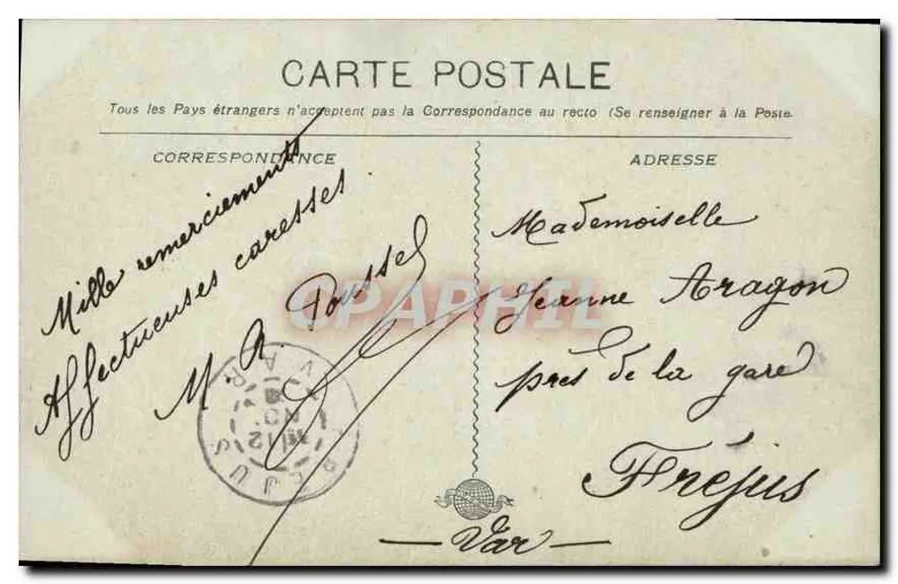 Marseille — Denkmal der Mobiles der (B.-du-R.) — unbekannter Verlag, Nr. 52 - Rückseite