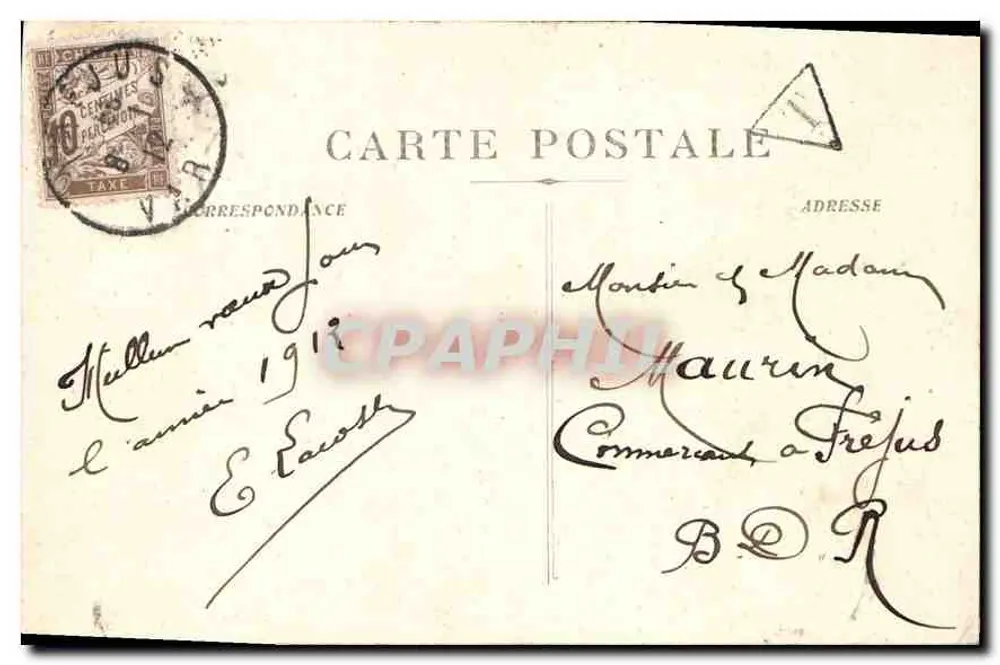 Marseille — Fontaine Cantini, motivo central Le Rhône — editor desconhecido, n° 277 - Verso