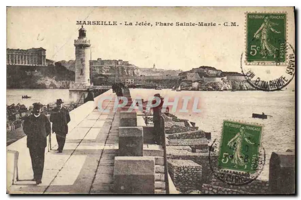 Marseille - A Doca, Farol de Santa Maria - C.M. - Frente