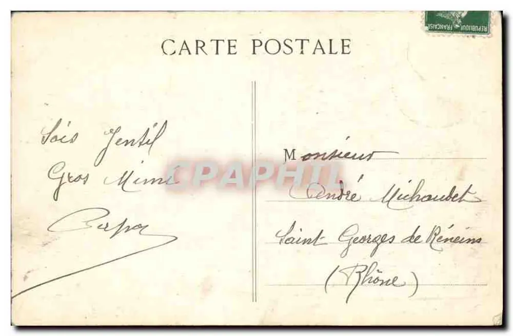 Marseille — Gesamtaufnahme des Alten Hafens — Z Z. - Rückseite