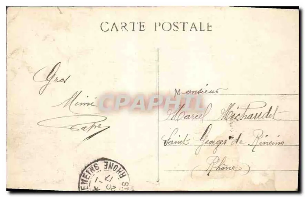 Marselha - Fontaine Estrangin - L. R. - Verso
