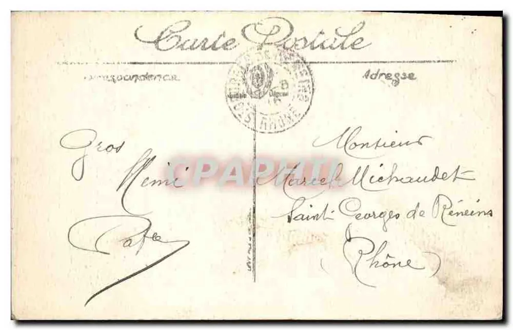 Marsella — La entrada de la Canebière — LL. Sélecta, n°168 - Reverso