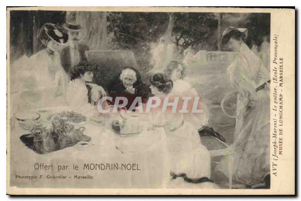 Le goûter - École Provençale - Marseille — Phototypie F. Genoullat, n° 14 - Vorderseite