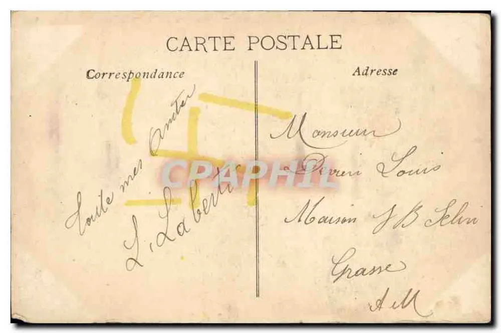Marselha — Palácio Longchamp — Editor L. L. - Verso