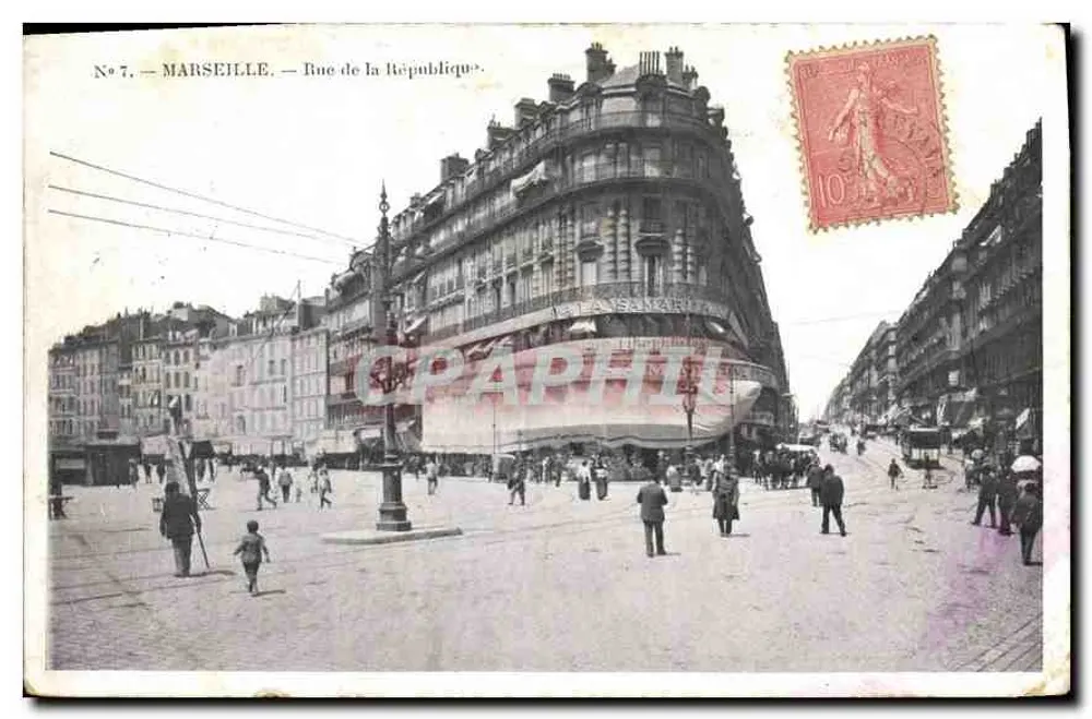 Marseille — Rue de la République — Uitgave C. Marseille, n°7 - Voorkant