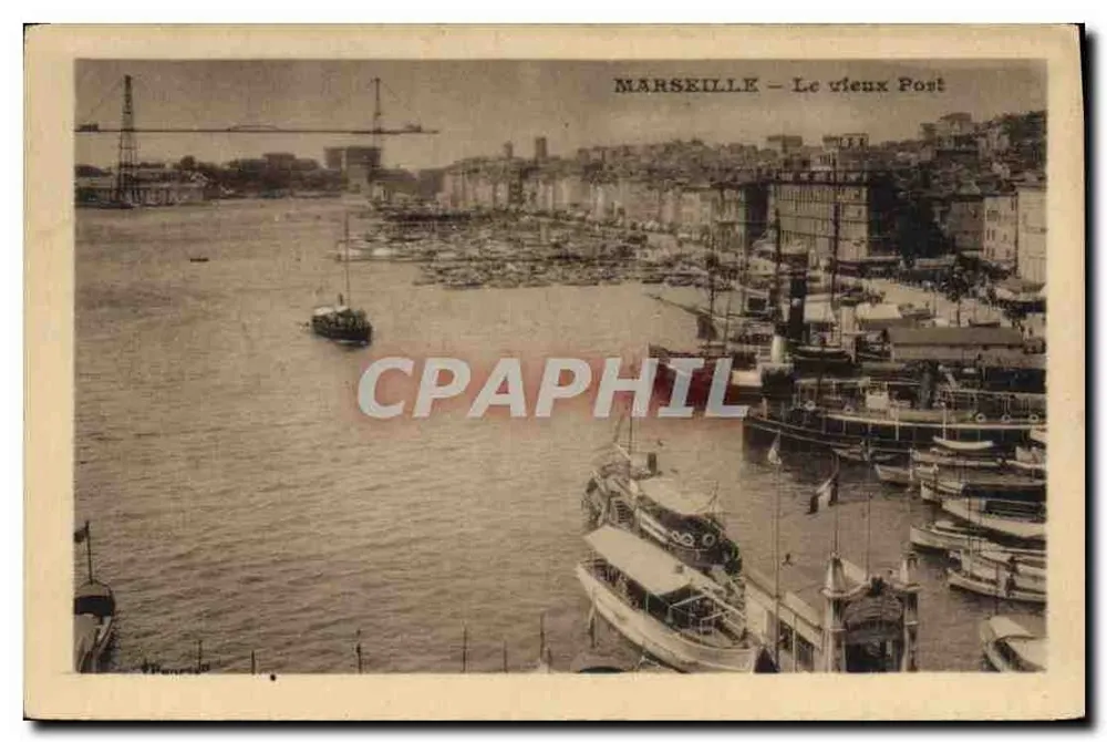 Marselha — O velho porto — editor não identificado - Frente
