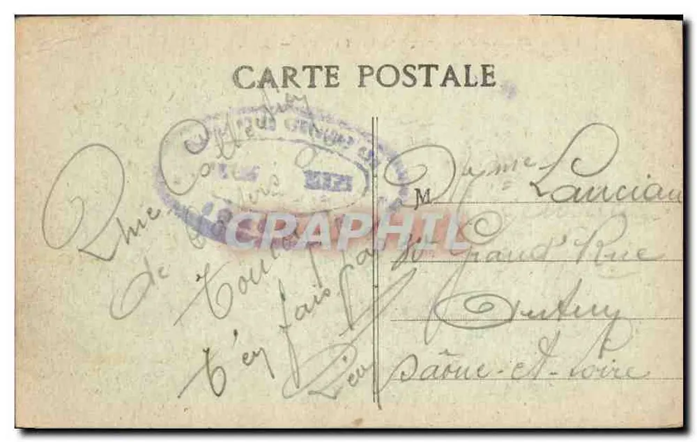 Marselha - Fonte Estrangin — C.M. - Verso