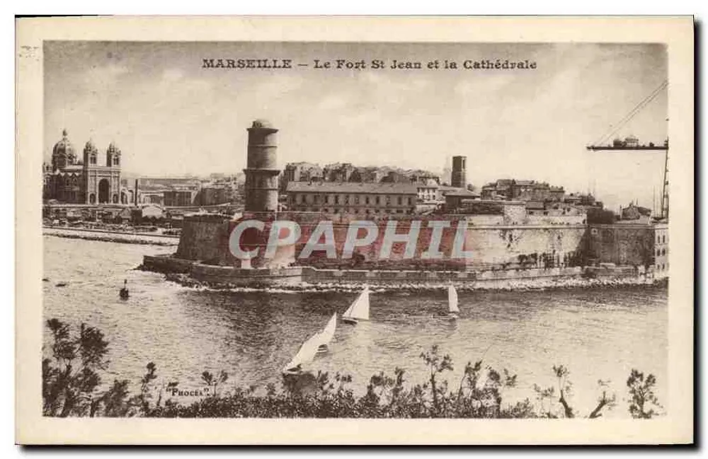 Marseille — Fort Saint Jean und die Kathedrale — Phocel - Vorderseite